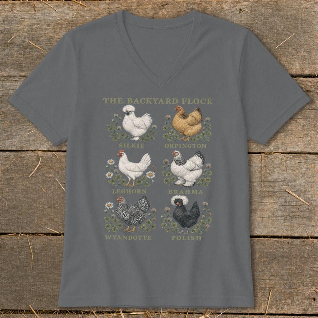 The Backyard Flock V-neck