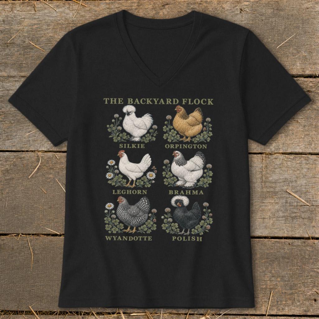 The Backyard Flock V-neck