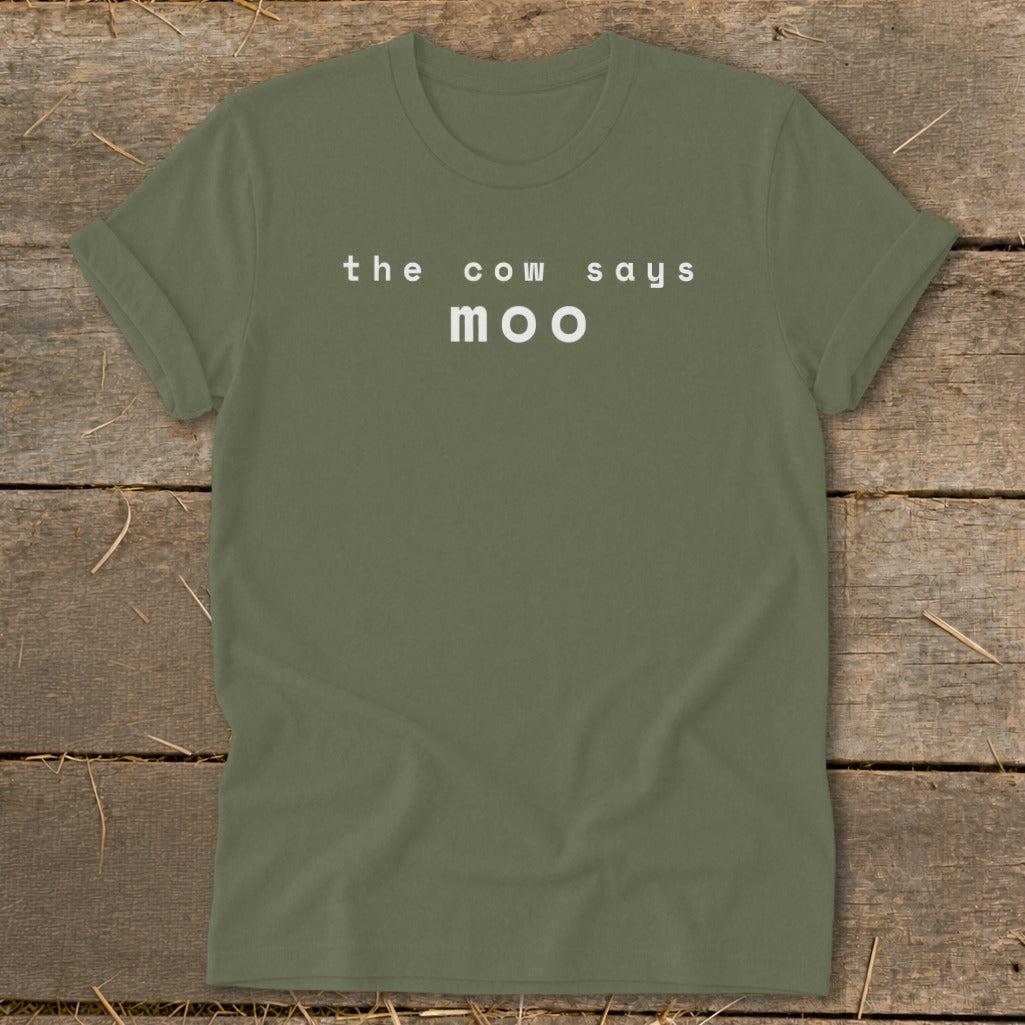 The Cow Says Moo Softstyle Tee