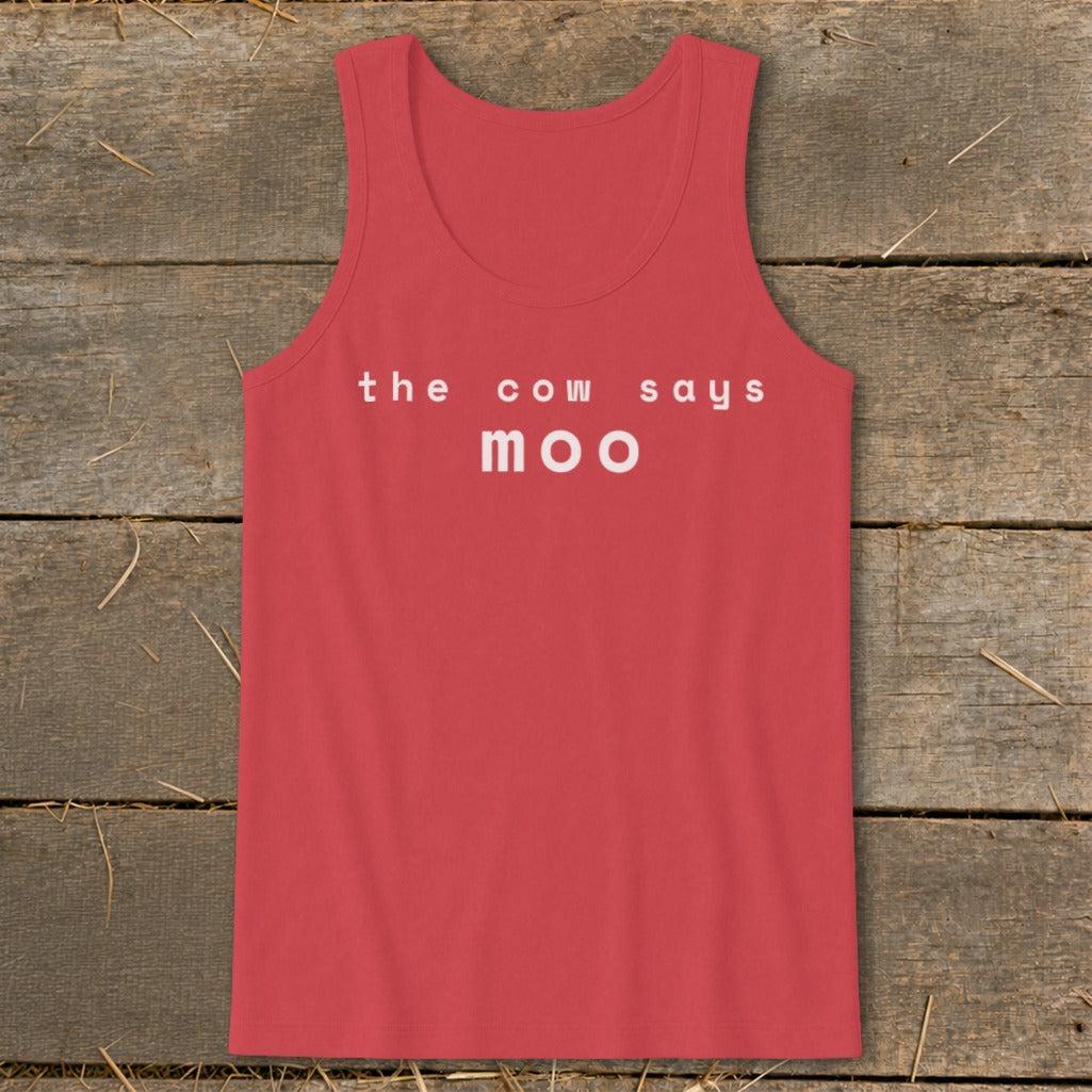 The Cow Says Moo Tank Top