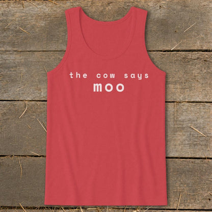The Cow Says Moo Tank Top
