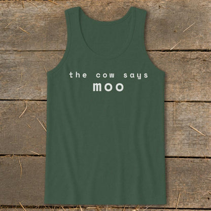 The Cow Says Moo Tank Top