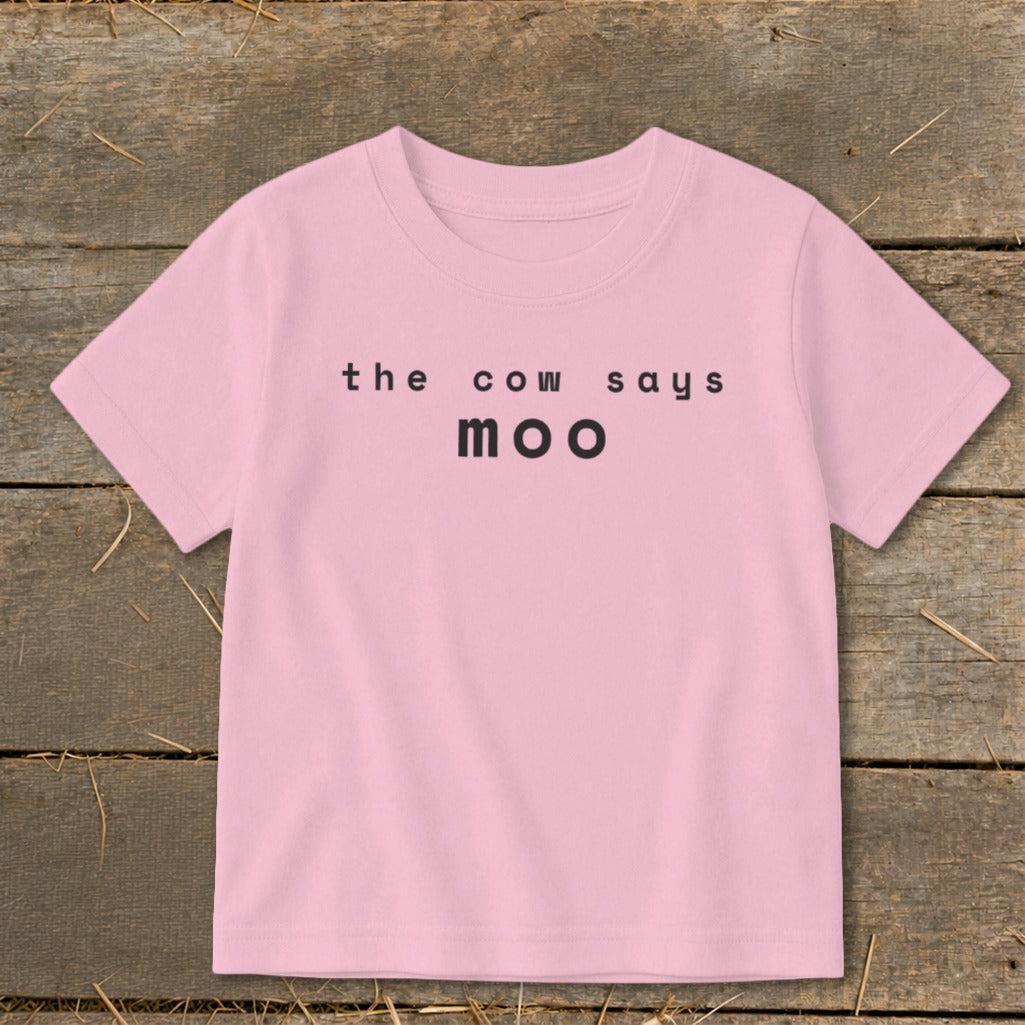 The Cow Says Moo Toddler Tee