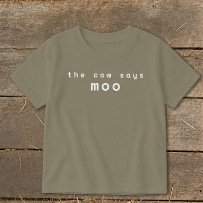 The Cow Says Moo Toddler Tee