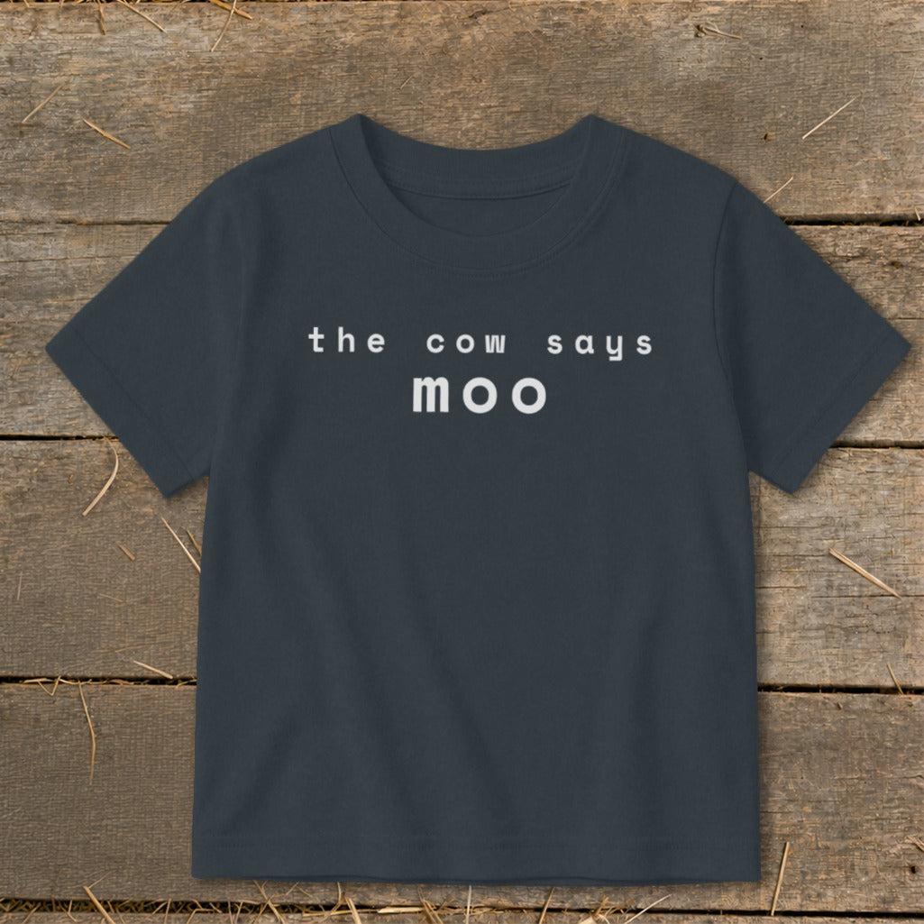 The Cow Says Moo Toddler Tee