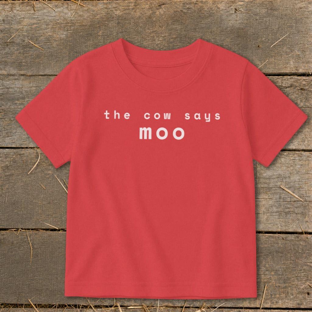The Cow Says Moo Toddler Tee