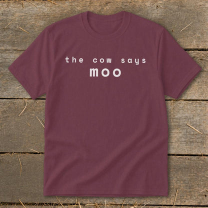 The Cow Says Moo Youth Tee