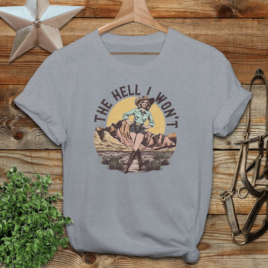 The Hell I Won't Softstyle Tee