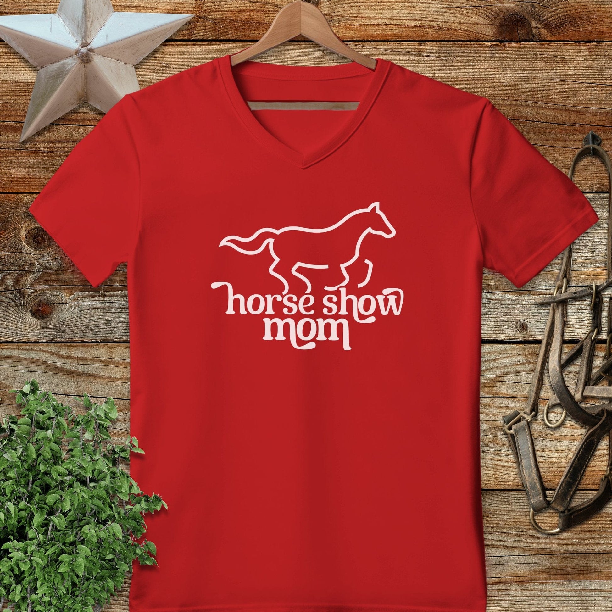 The Horse Show Mom V-neck