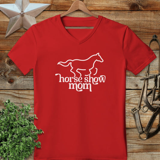 The Horse Show Mom V-neck