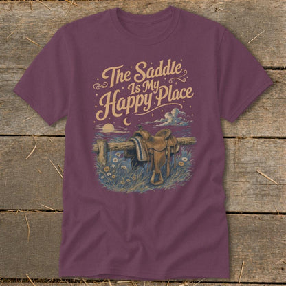 The Saddle Is My Happy Place Classic Tee