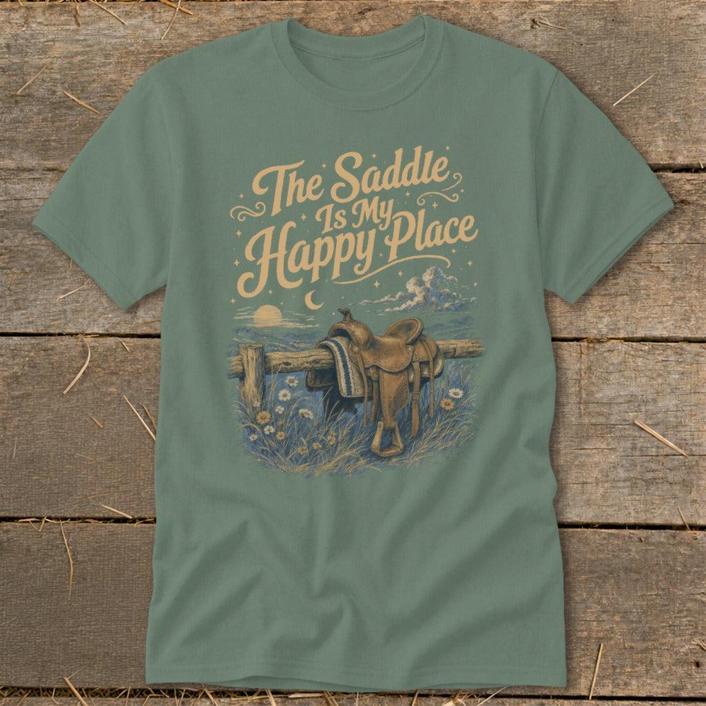 The Saddle Is My Happy Place Classic Tee