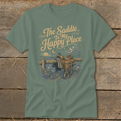 The Saddle Is My Happy Place Classic Tee