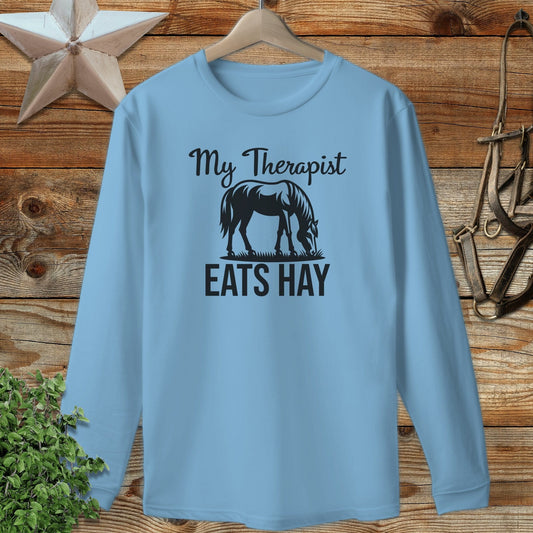 Therapist Eats Hay Long Sleeve Tee
