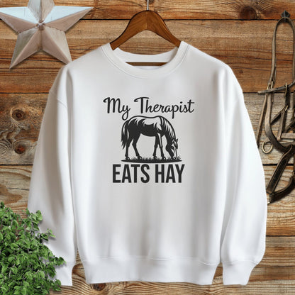 Therapist Eats Hay Sweatshirt