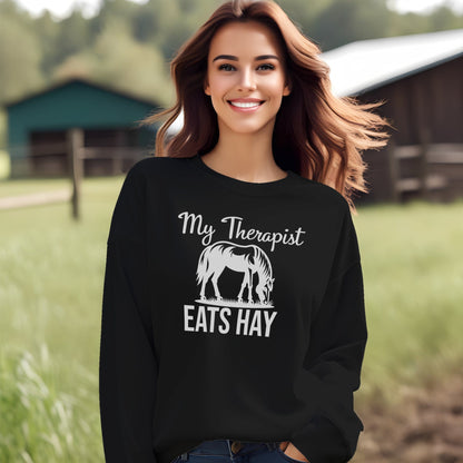 Therapist Eats Hay Sweatshirt