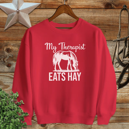 Therapist Eats Hay Sweatshirt