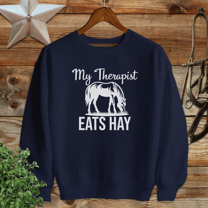 Therapist Eats Hay Sweatshirt