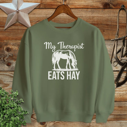 Therapist Eats Hay Sweatshirt