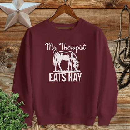 Therapist Eats Hay Sweatshirt