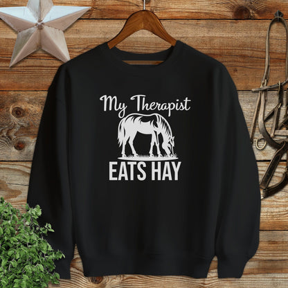 Therapist Eats Hay Sweatshirt