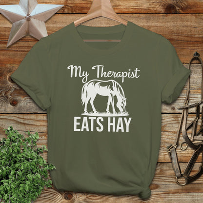 Therapist Eats Hay T-shirt