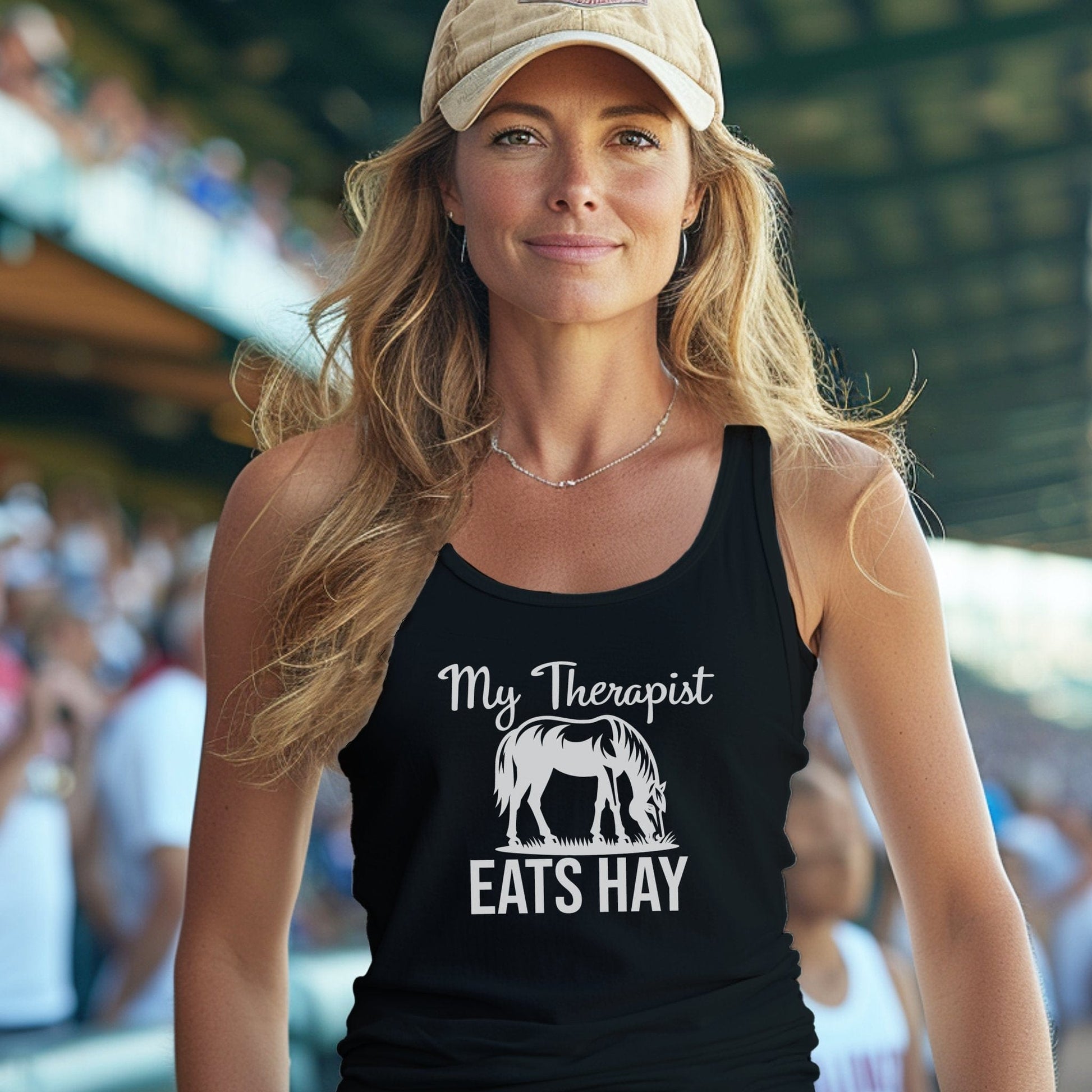 Therapist Eats Hay Tank Top
