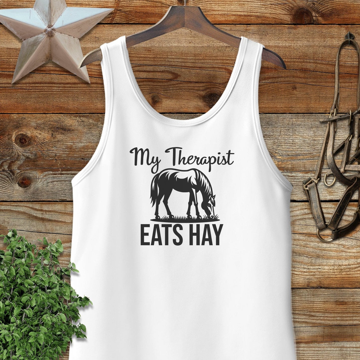 Therapist Eats Hay Tank Top