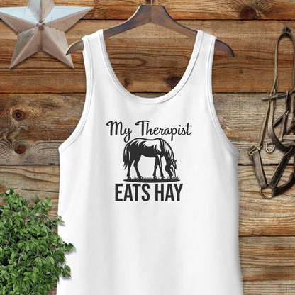 Therapist Eats Hay Tank Top