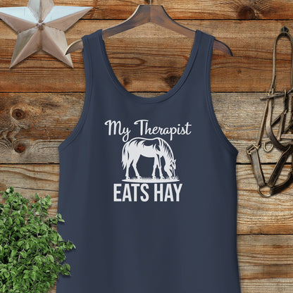 Therapist Eats Hay Tank Top