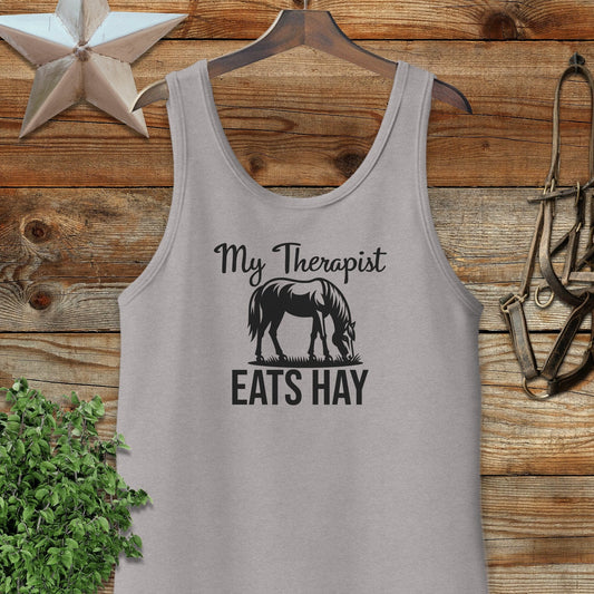 Therapist Eats Hay Tank Top