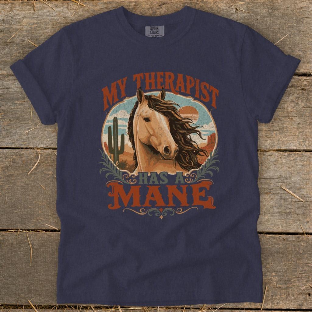 Therapist Has a Mane Signature Tee