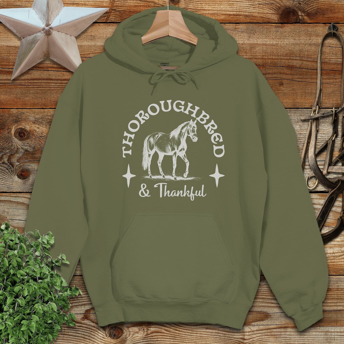 Thoroughbred and Thankful Hoodie