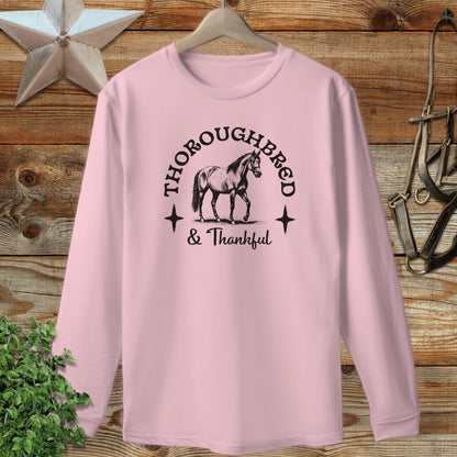 Thoroughbred and Thankful Long Sleeve Tee