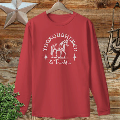 Thoroughbred and Thankful Long Sleeve Tee
