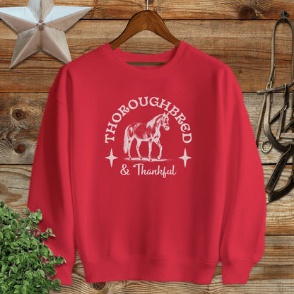 Thoroughbred and Thankful Sweatshirt