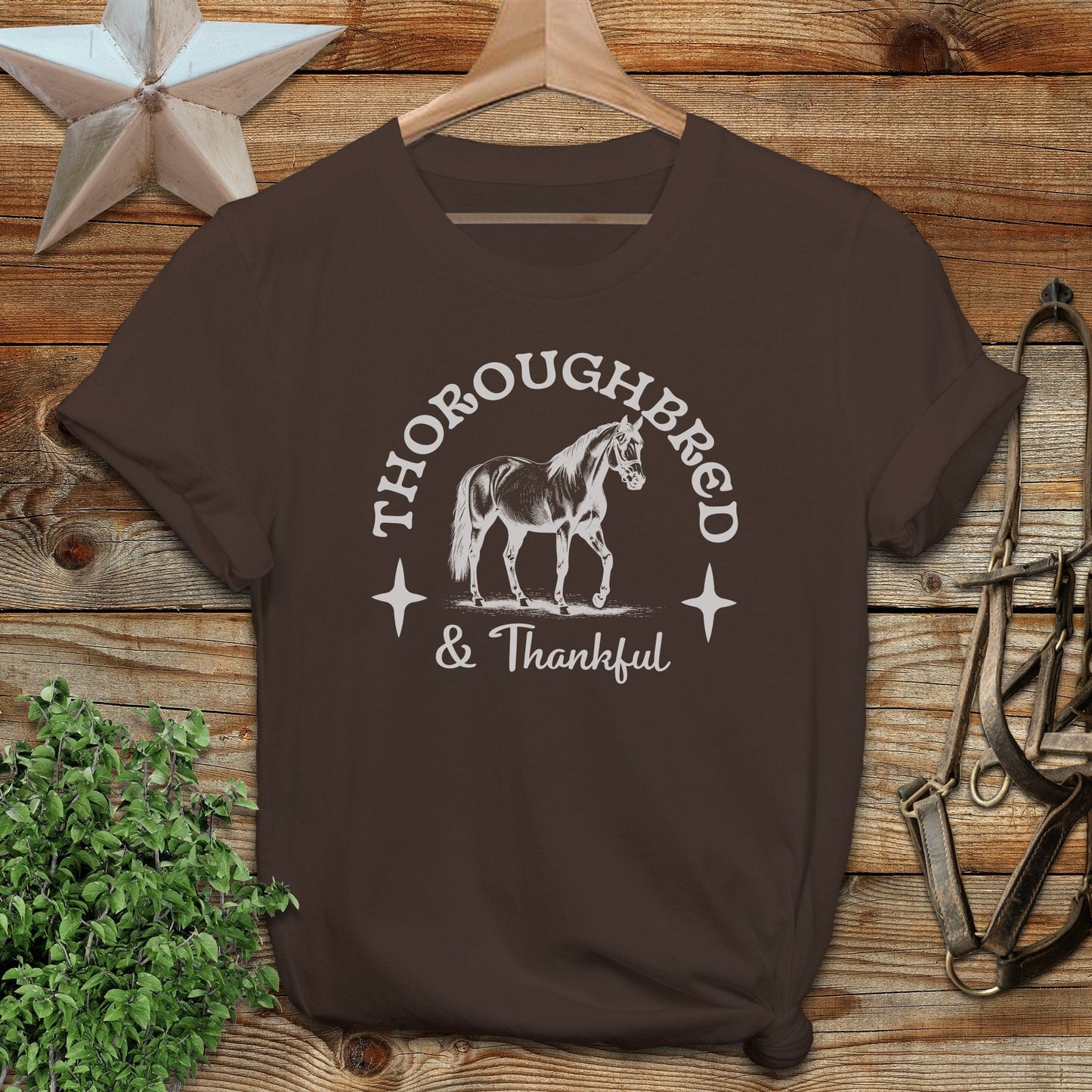 Thoroughbred and Thankful T-shirt
