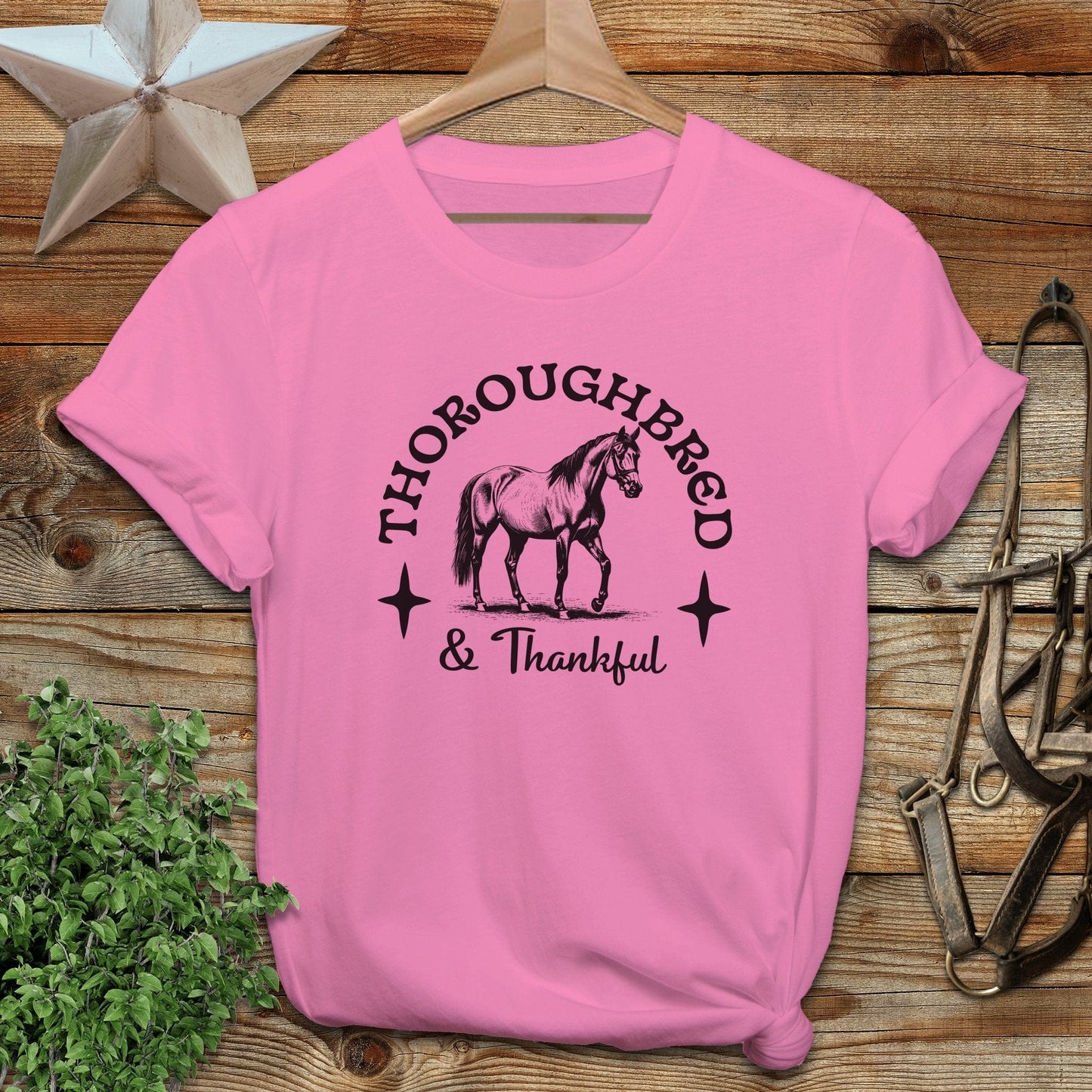 Thoroughbred and Thankful T-shirt