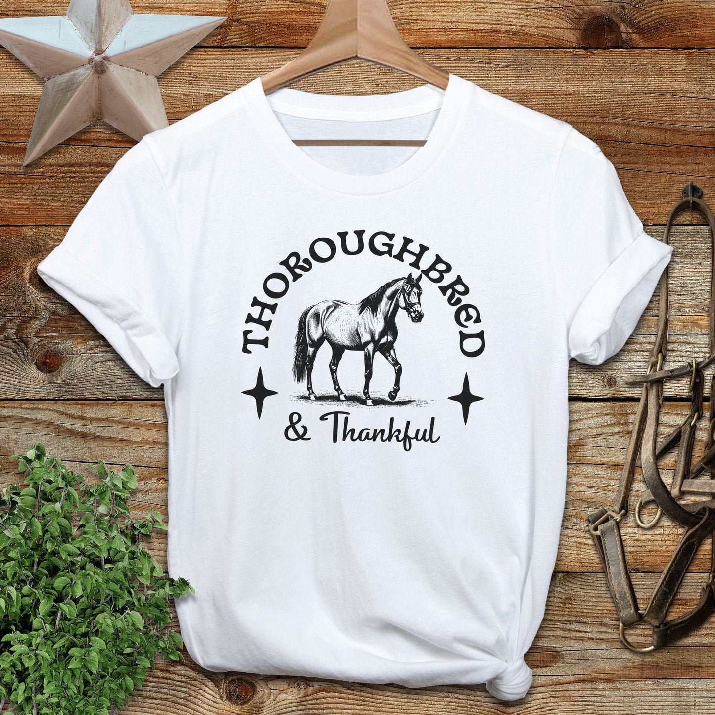 Thoroughbred and Thankful T-shirt