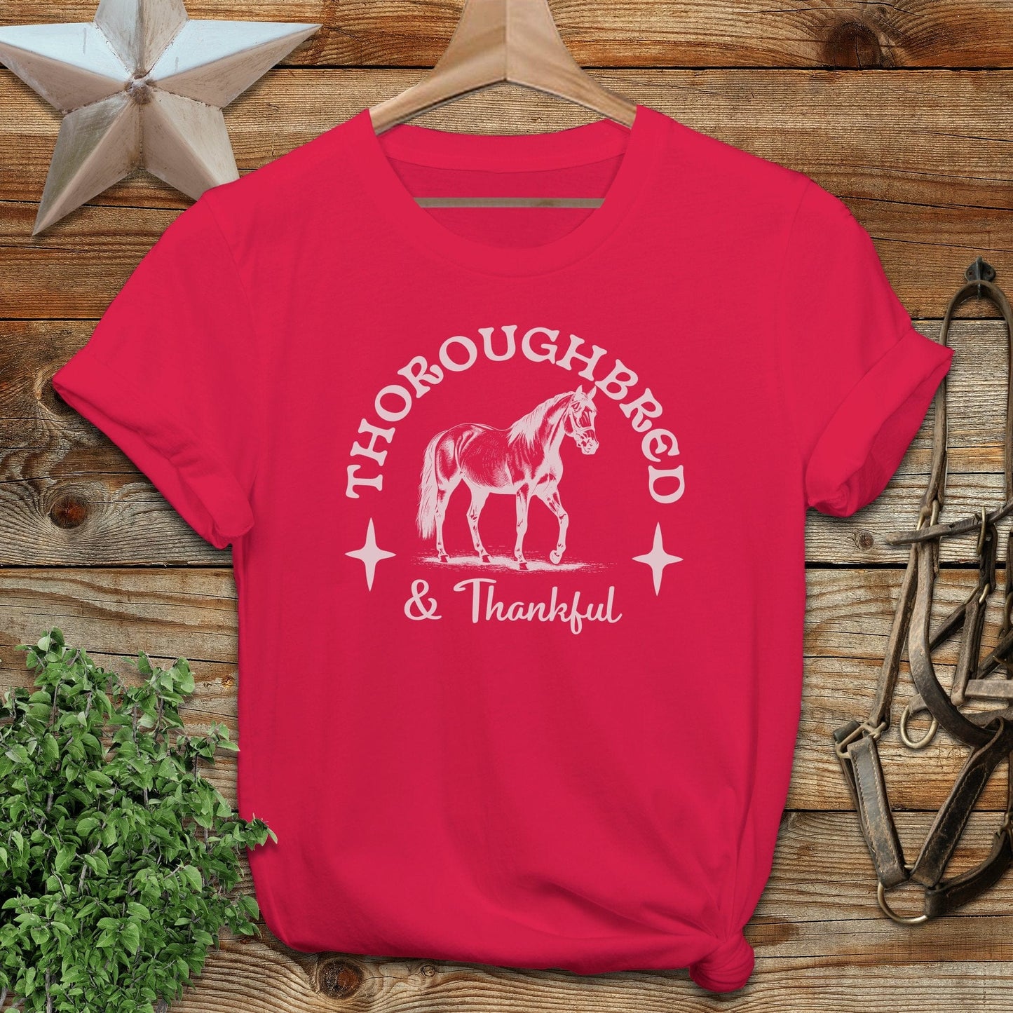 Thoroughbred and Thankful T-shirt