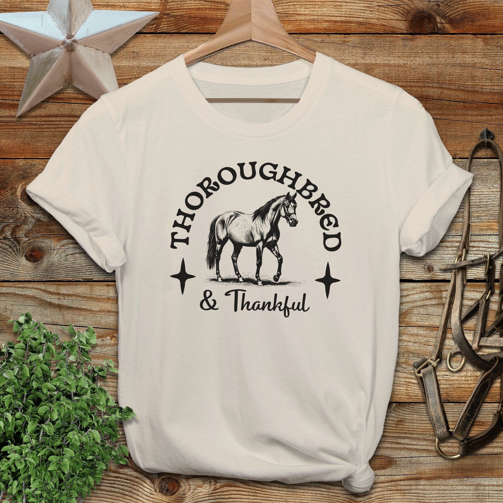 Thoroughbred and Thankful T-shirt