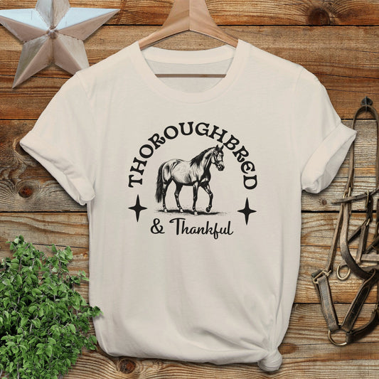 Thoroughbred and Thankful T-shirt