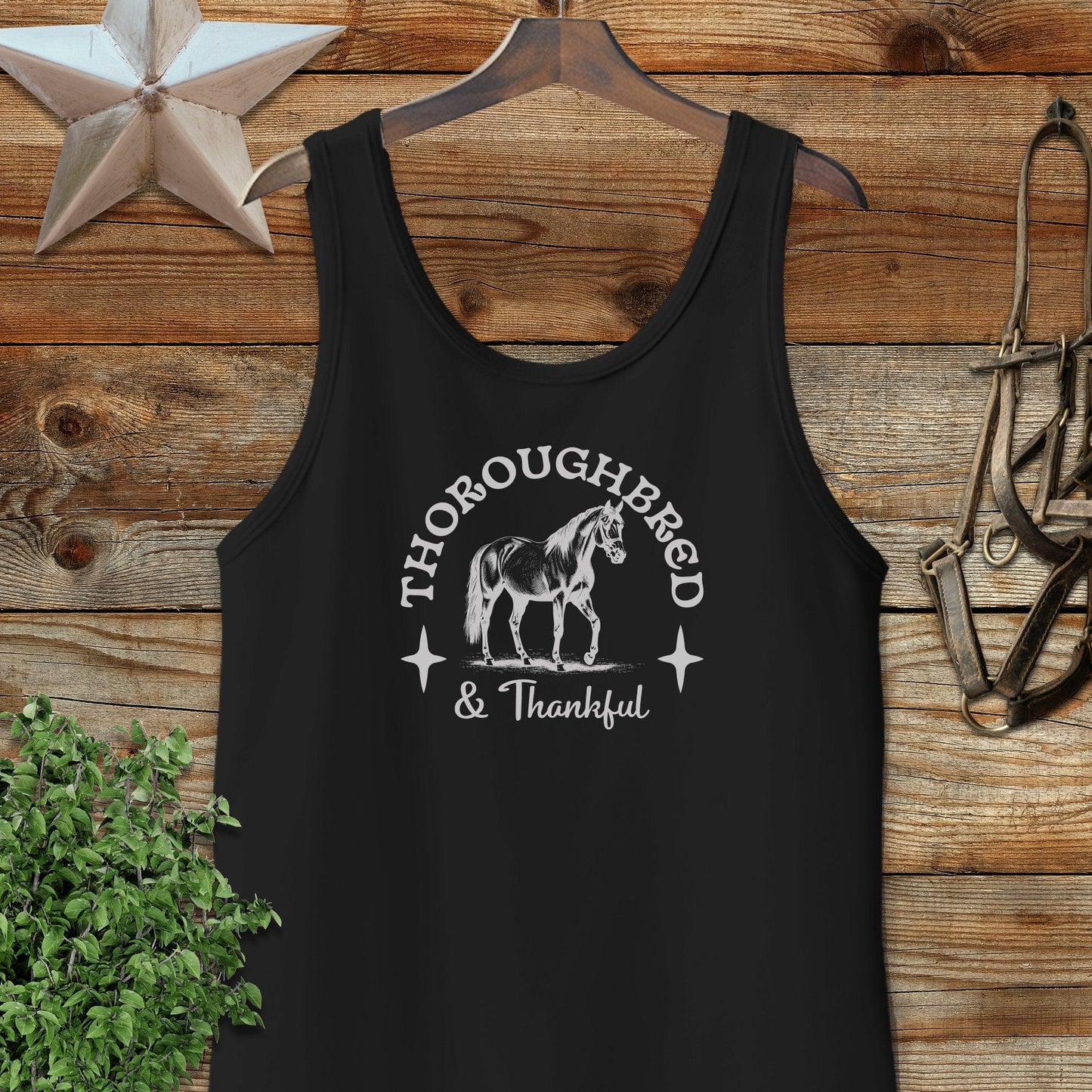 Thoroughbred and Thankful Tank Top