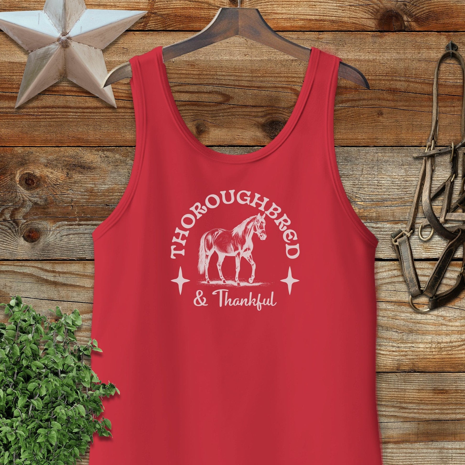 Thoroughbred and Thankful Tank Top