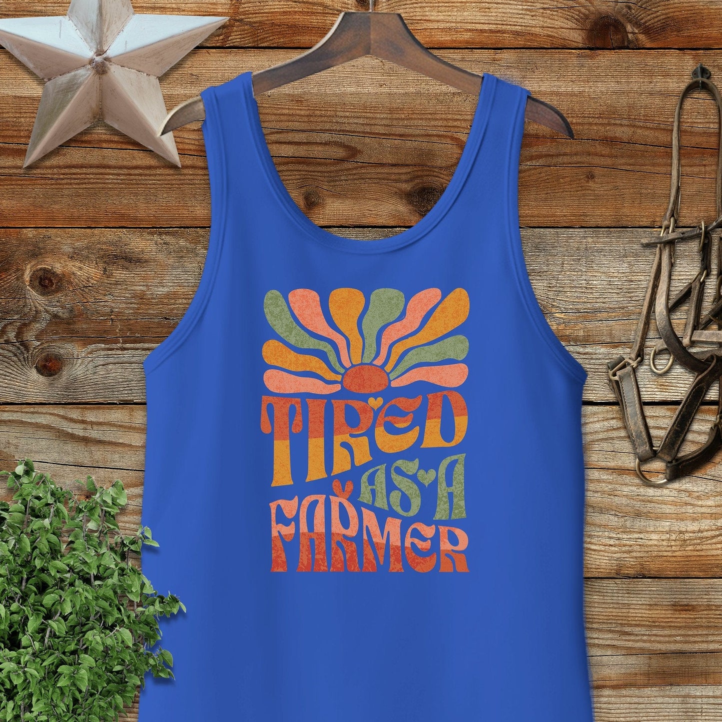 Tired As A Farmer Tank Top