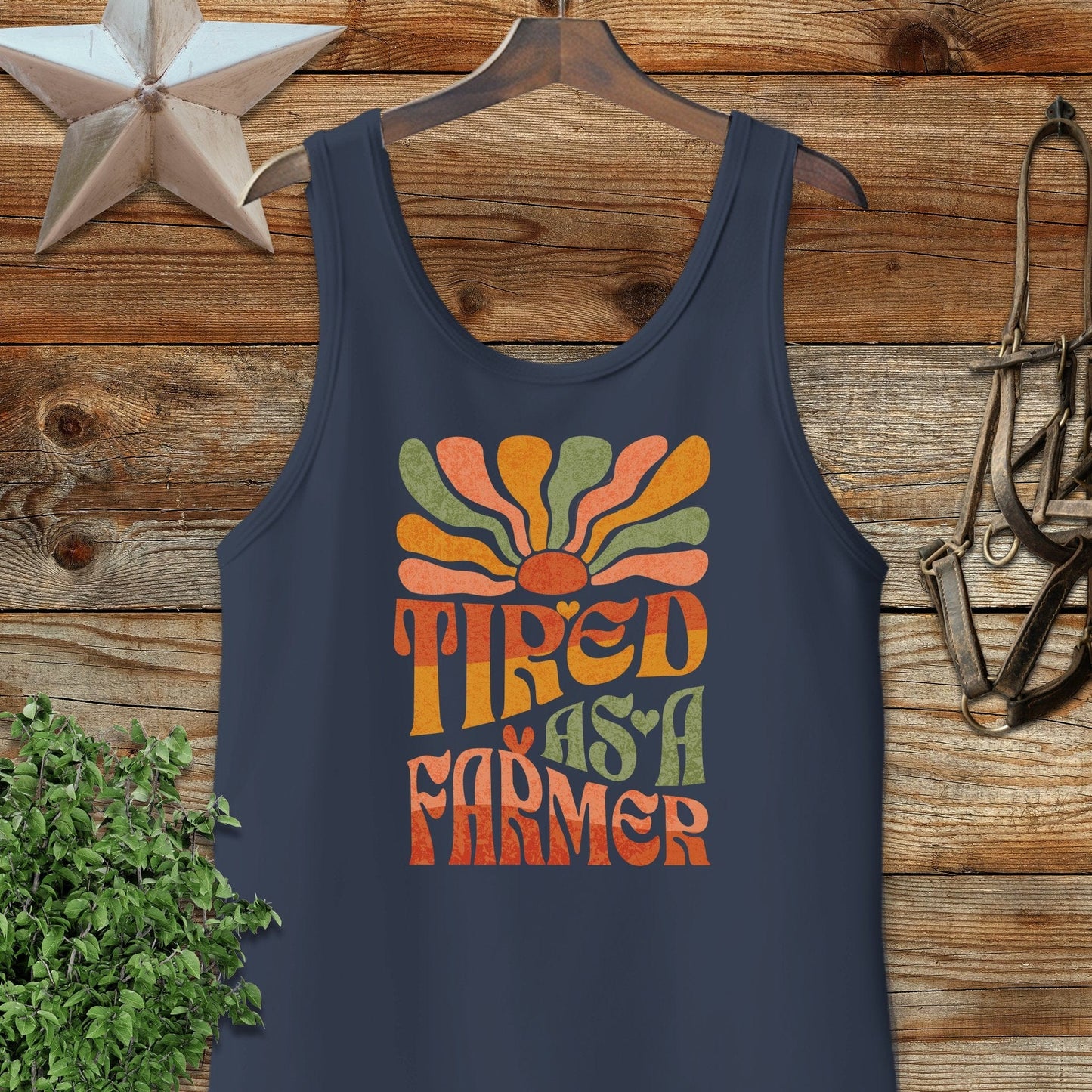 Tired As A Farmer Tank Top