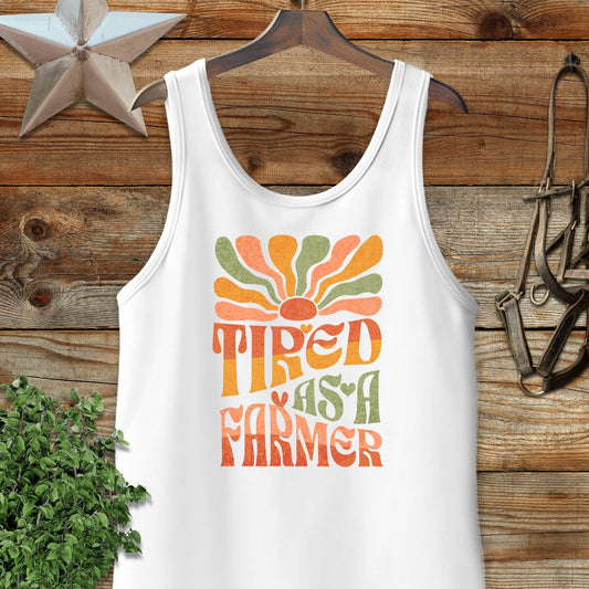 Tired As A Farmer Tank Top