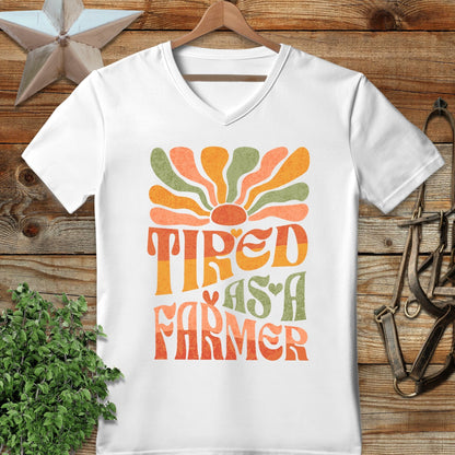 Tired As A Farmer V-neck