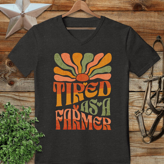 Tired As A Farmer V-neck