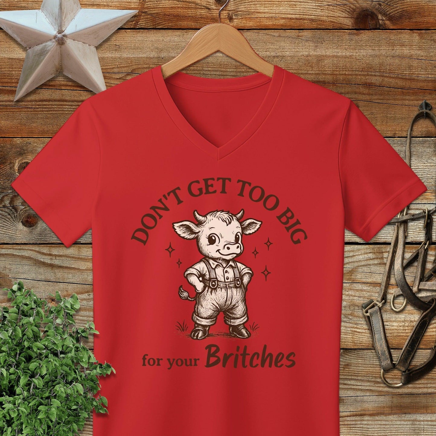 Too Big for Your Britches V-neck